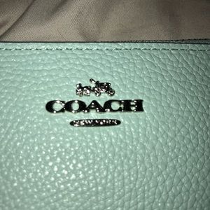 Coach leather key pouch